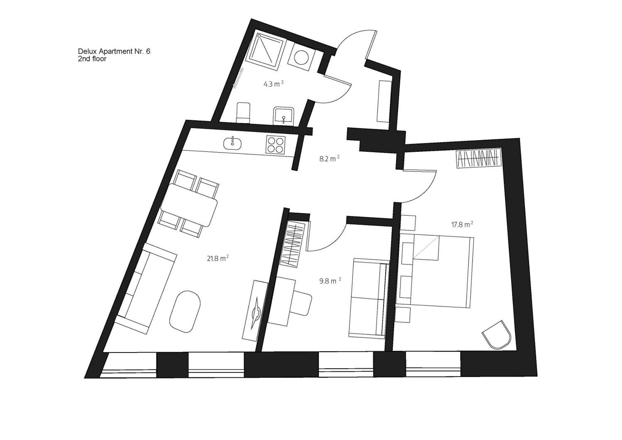 Centra Nams - Center Apartments Cēsis Cameră foto
